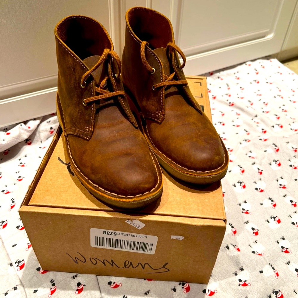 Clark’s Original Desert boots Evo beeswax leathersize(39) 8.5 women’s